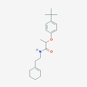 2-(4-tert-butylphenoxy)-N-[2-(1-cyclohexen-1-yl)ethyl]propanamide