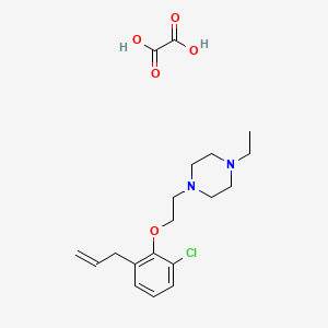 1-[2-(2-Chloro-6-prop-2-enylphenoxy)ethyl]-4-ethylpiperazine;oxalic acid