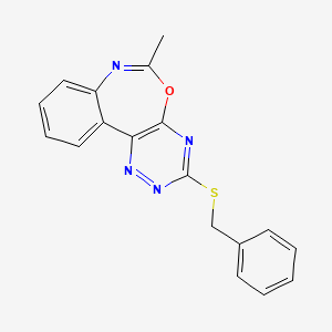 3-(Benzylsulfanyl)-6-methyl[1,2,4]triazino[5,6-d][3,1]benzoxazepine