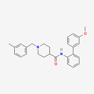 N-(3'-methoxy-2-biphenylyl)-1-(3-methylbenzyl)-4-piperidinecarboxamide