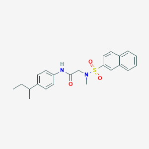 N-[4-(butan-2-yl)phenyl]-N~2~-methyl-N~2~-(naphthalen-2-ylsulfonyl)glycinamide