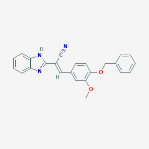 molecular formula C24H19N3O2 B414527 2-(1H-benzimidazol-2-yl)-3-[4-(benzyloxy)-3-methoxyphenyl]acrylonitrile 
