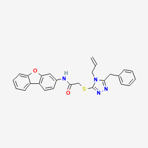 2-[(4-allyl-5-benzyl-4H-1,2,4-triazol-3-yl)thio]-N-dibenzo[b,d]furan-3-ylacetamide