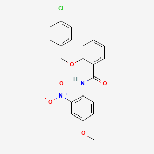 2-[(4-chlorobenzyl)oxy]-N-(4-methoxy-2-nitrophenyl)benzamide