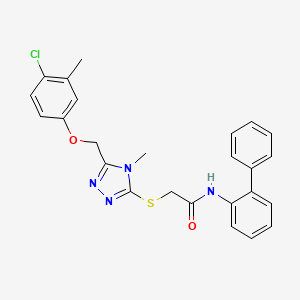 N-2-biphenylyl-2-({5-[(4-chloro-3-methylphenoxy)methyl]-4-methyl-4H-1,2,4-triazol-3-yl}thio)acetamide