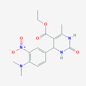 Ethyl 4-{4-(dimethylamino)-3-nitrophenyl}-6-methyl-2-oxo-1,2,3,4-tetrahydro-5-pyrimidinecarboxylate