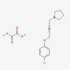 1-[4-(4-chlorophenoxy)-2-butyn-1-yl]pyrrolidine oxalate