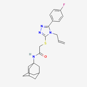 N-1-adamantyl-2-{[4-allyl-5-(4-fluorophenyl)-4H-1,2,4-triazol-3-yl]thio}acetamide