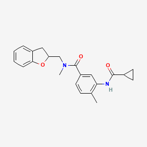 3-[(cyclopropylcarbonyl)amino]-N-(2,3-dihydro-1-benzofuran-2-ylmethyl)-N,4-dimethylbenzamide