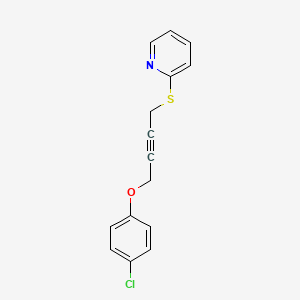 2-[4-(4-Chlorophenoxy)but-2-ynylsulfanyl]pyridine