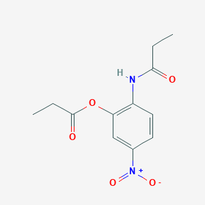 5-Nitro-2-(propanoylamino)phenyl propanoate