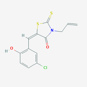 molecular formula C13H10ClNO2S2 B414545 3-Allyl-5-(5-chloro-2-hydroxybenzylidene)-2-thioxo-1,3-thiazolidin-4-one 