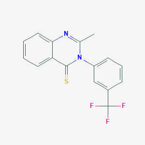 2-methyl-3-[3-(trifluoromethyl)phenyl]-4(3H)-quinazolinethione