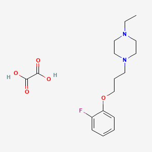 1-Ethyl-4-[3-(2-fluorophenoxy)propyl]piperazine;oxalic acid