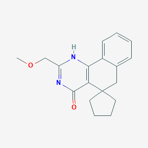 molecular formula C18H20N2O2 B414550 2-(methoxymethyl)-5,6-dihydrospiro(benzo[h]quinazoline-5,1'-cyclopentane)-4(3H)-one CAS No. 300732-95-0