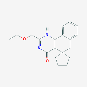 molecular formula C19H22N2O2 B414551 2-(ethoxymethyl)-3H-spiro[benzo[h]quinazoline-5,1'-cyclopentan]-4(6H)-one CAS No. 304869-43-0