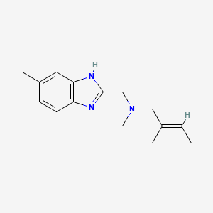 (2E)-N,2-dimethyl-N-[(5-methyl-1H-benzimidazol-2-yl)methyl]but-2-en-1-amine