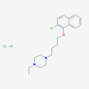 1-[4-(2-Chloronaphthalen-1-yl)oxybutyl]-4-ethylpiperazine;hydrochloride