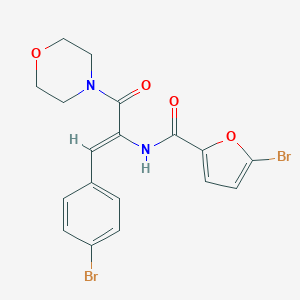 5-bromo-N-[2-(4-bromophenyl)-1-(4-morpholinylcarbonyl)vinyl]-2-furamide