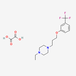 1-Ethyl-4-[3-[3-(trifluoromethyl)phenoxy]propyl]piperazine;oxalic acid