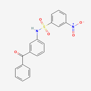 N-(3-benzoylphenyl)-3-nitrobenzenesulfonamide