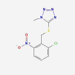 5-[(2-chloro-6-nitrobenzyl)thio]-1-methyl-1H-tetrazole