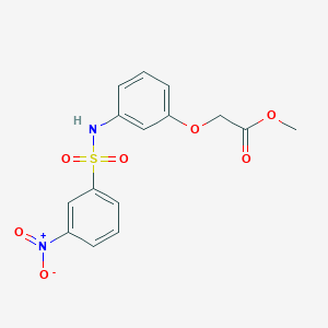 methyl (3-{[(3-nitrophenyl)sulfonyl]amino}phenoxy)acetate