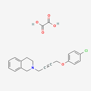 2-[4-(4-chlorophenoxy)but-2-ynyl]-3,4-dihydro-1H-isoquinoline;oxalic acid