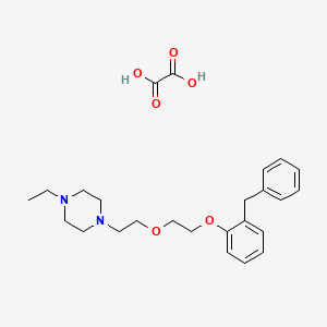 1-[2-[2-(2-Benzylphenoxy)ethoxy]ethyl]-4-ethylpiperazine;oxalic acid