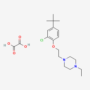 1-[2-(4-Tert-butyl-2-chlorophenoxy)ethyl]-4-ethylpiperazine;oxalic acid