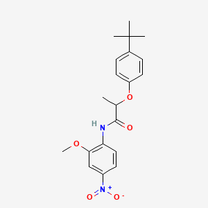 2-(4-tert-butylphenoxy)-N-(2-methoxy-4-nitrophenyl)propanamide