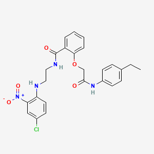 N-{2-[(4-chloro-2-nitrophenyl)amino]ethyl}-2-{2-[(4-ethylphenyl)amino]-2-oxoethoxy}benzamide