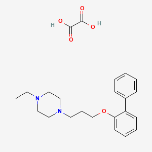 1-[3-(2-biphenylyloxy)propyl]-4-ethylpiperazine oxalate