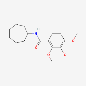 N-cycloheptyl-2,3,4-trimethoxybenzamide