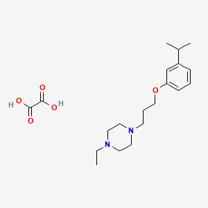 1-Ethyl-4-[3-(3-propan-2-ylphenoxy)propyl]piperazine;oxalic acid