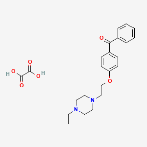 [4-[2-(4-Ethylpiperazin-1-yl)ethoxy]phenyl]-phenylmethanone;oxalic acid