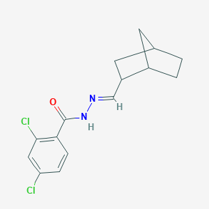 molecular formula C15H16Cl2N2O B414582 N'-(bicyclo[2.2.1]hept-2-ylmethylene)-2,4-dichlorobenzohydrazide 