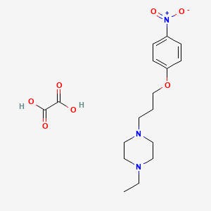 molecular formula C17H25N3O7 B4145826 1-Ethyl-4-[3-(4-nitrophenoxy)propyl]piperazine;oxalic acid 