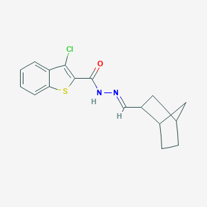 molecular formula C17H17ClN2OS B414584 N'-(bicyclo[2.2.1]hept-2-ylmethylene)-3-chloro-1-benzothiophene-2-carbohydrazide 