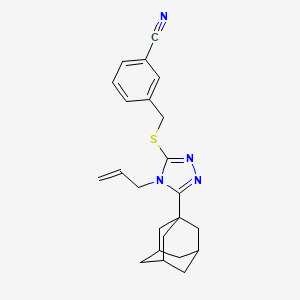 3-({[5-(1-adamantyl)-4-allyl-4H-1,2,4-triazol-3-yl]thio}methyl)benzonitrile