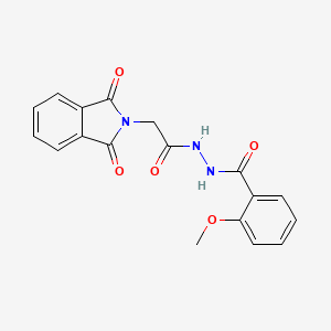 N'-[2-(1,3-dioxoisoindol-2-yl)acetyl]-2-methoxybenzohydrazide