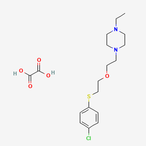 1-[2-[2-(4-Chlorophenyl)sulfanylethoxy]ethyl]-4-ethylpiperazine;oxalic acid