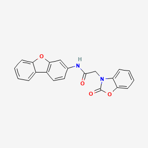 N-(dibenzo[b,d]furan-3-yl)-2-(2-oxo-1,3-benzoxazol-3(2H)-yl)acetamide