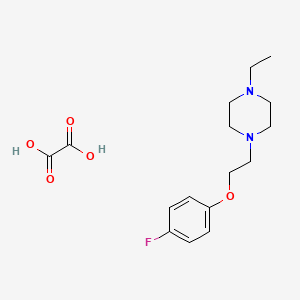 1-Ethyl-4-[2-(4-fluorophenoxy)ethyl]piperazine;oxalic acid