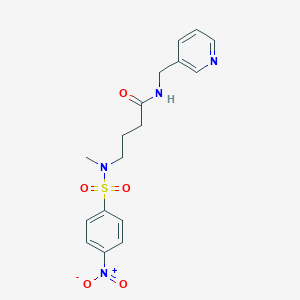 4-{methyl[(4-nitrophenyl)sulfonyl]amino}-N-(3-pyridinylmethyl)butanamide