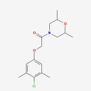 4-[(4-chloro-3,5-dimethylphenoxy)acetyl]-2,6-dimethylmorpholine