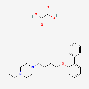 1-Ethyl-4-[4-(2-phenylphenoxy)butyl]piperazine;oxalic acid