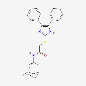 N-1-adamantyl-2-[(4,5-diphenyl-1H-imidazol-2-yl)thio]acetamide