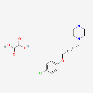 molecular formula C17H21ClN2O5 B4146119 1-[4-(4-chlorophenoxy)-2-butyn-1-yl]-4-methylpiperazine oxalate 