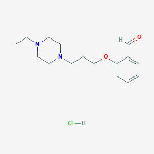 2-[3-(4-Ethylpiperazin-1-yl)propoxy]benzaldehyde;hydrochloride